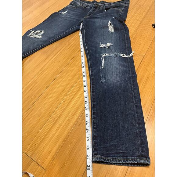 Lucky Brand Jeans Sienna Slim Boyfriend Women’s 6/28 Distressed Raw Hem Boho - Picture 7 of 16